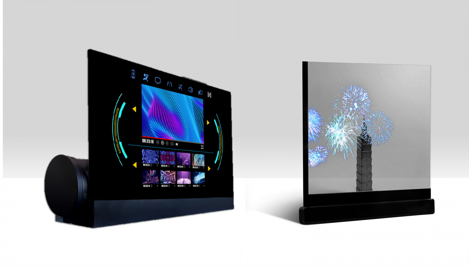 可卷式、折迭性、高透明